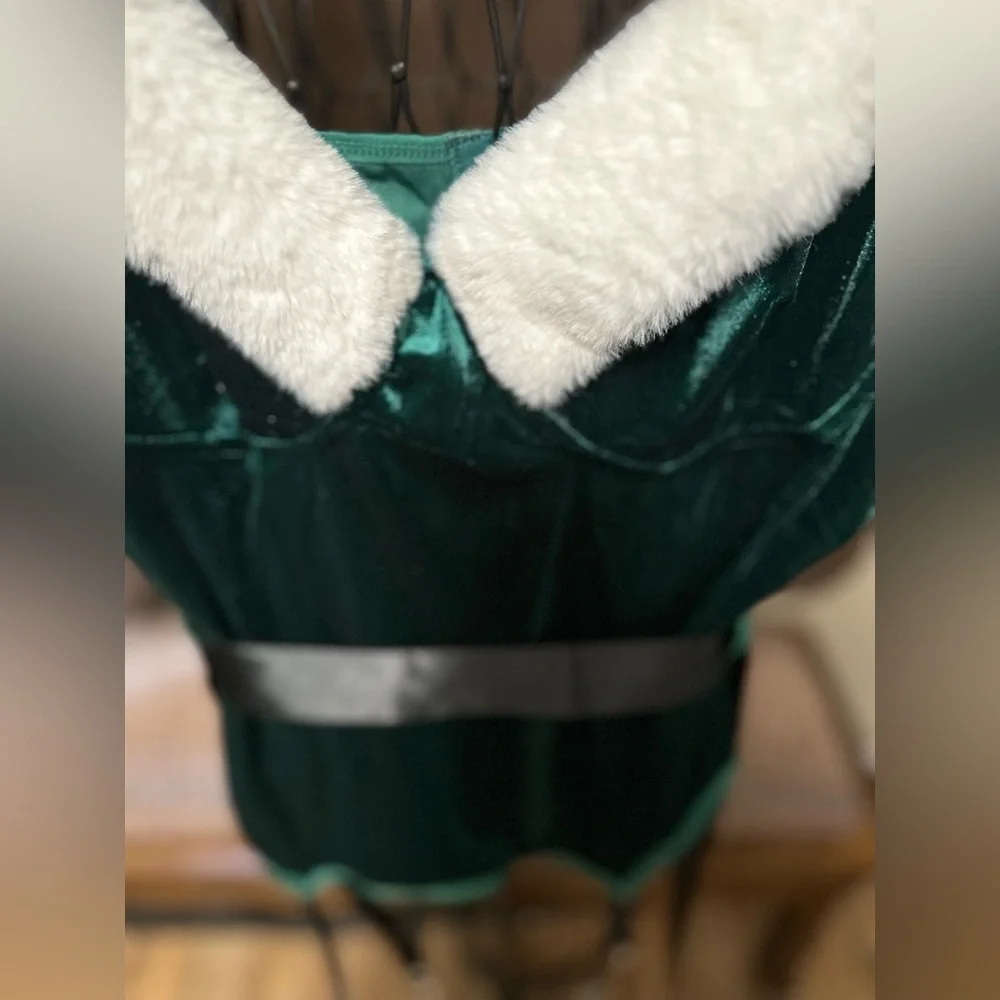Santa‎ Chemises Velvet Lingerie Set